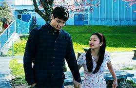 The scene where lara jean rushes out realizing she does love peter kavinsky, only to find him already outside waiting for her. To All The Boys P S I Still Love You Peter Lara Jean In Gifs