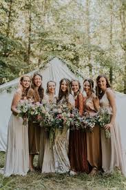 The 2018 Trending Bridesmaid Styles Your Girls Really Want To Wear Junebug Weddings Fall Bridesmaid Dresses Mismatched Bridesmaids Boho Bridesmaid