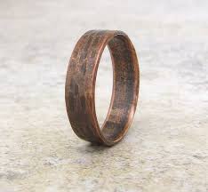 Copper Hammered Bark Ring Oxidized Band By Silversmack On Etsy 33 Bark Wedding Ring Copper Wedding Band Mens Wedding Rings