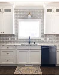 gray kitchen backsplash