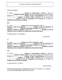 Modele De Contrat De Prestation De Service Modele De Lettre Gratuit Exemple De Lettre Type Document Modele De Contrat Exemple De Contrat Exemple De Lettre
