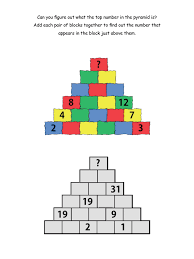 Students at every grade level can benefit from playing interactive math games online. Pyramid Addition Brain Teasers