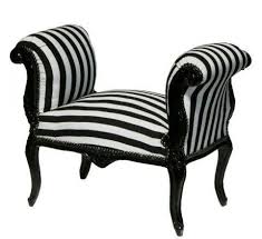Black And White Striped Stool Baroque Stool Stool Black X2f White Stripes X2f Black Bench Stools Sitting Stools Black Bench Bench Stool