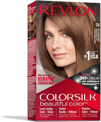 Amazon.com : Revlon Permanent Hair Color, Permanent Hair Dye, Colorsilk  with 100% Gray Coverage, Ammonia-Free, Keratin and Amino Acids, 54 Light  Golden Brown, 4.4 Oz (Pack of 1) : Chemical Hair Dyes :