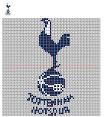 Tottenham Hotspur Hama Perler Bead Design Strikkeoppskrift Strikking Strikke