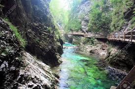 Blau Und Grun Fluss Sava In Vintgar Slowenien Lizenzfreie Fotos Bilder Und Stock Fotografie Image 54592182