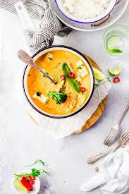 30 Minutes Vegan Thai Red Curry Recipe Sandhya S Kitchen Recipe Red Curry Recipe Thai Red Curry Recipe Thai Red Curry
