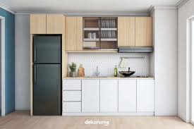 Kitchen set dengan rak tanpa penutup Intip 6 Model Rak Piring Kitchen Set Yang Super Praktis