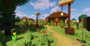 House next to village minecraft map & project · house next to village. Stella S Rose Village Map 1 17 1 For Minecraft 9minecraft Net