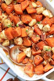 This Sweet Potato And Apple Casserole Is The Perfect Side Dish For Holiday Dinner Sweet Potato And Apple Sweet Potato Recipes Casserole Boiling Sweet Potatoes