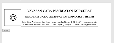 Untuk kop surat resmi tidak dapat ditampilkan pada contoh di atas, karena itu anda perlu mendownload nya dalam versi ms. Cara Pembuatan Kop Surat Resmi Sekolah Mudah Dan Praktis