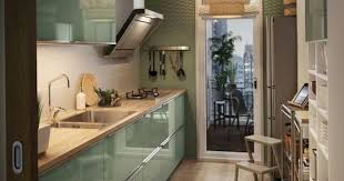 Kallarp In Green Ikea Galley Kitchen Kitchen Design Small Ikea Kitchen Remodel
