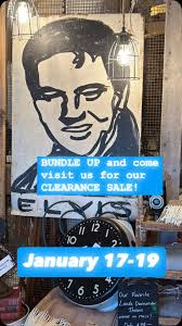 See you soon! OPEN 10-4pm Jan 17-19. Great deals! Bundle up!!