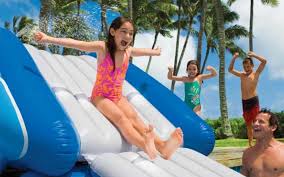 I've had good luck just maintaining proper chlorine levels without the need to shock the pool that often. Inflatable Slide For Pool Deck Cheap Online Shopping