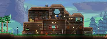 I gotta build something like this! Simple Wooden House Terraria House Design Wooden House Building