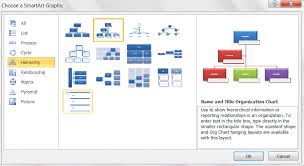 creating organisation charts using excel