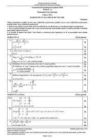 2 x 10 = 20 de puncte. Subiectele Date La Simularea Bacalaureat 2018 La MatematicÄƒ Libertatea
