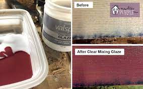 When you glaze, you'll mix your paint with a glazing medium and again, there is no perfect glazing medium—different artists prefer different things. Staining Wood Any Paint Color You Want Pretty Purple Door