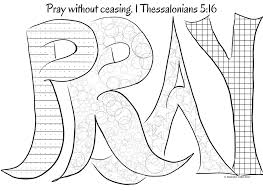 This sheet is great for introducing a memory verse, reinforcing memory work, or providing a meaningful activity for kids before or after class. Pray Without Ceasing Coloring Page