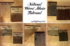 Diy Vintage Chic Natural Wood Stain Tutorial Diy Wood Stain Homemade Wood Stains Staining Wood