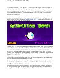 The description of geometry dash app. Geometry Dash World Apk 2 1 By Geometry Dash Issuu