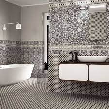 Whether your style is contemporary, classic or somewhere in between, the kane glass wall trim tiles can be used to add a finished look to your latest tile installation. Victorian Bathroom Border Tiles In 2020 Black And White Tiles White Tiles White Kitchen Tiles