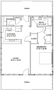Image Result For 700 Sq Ft Apartment Floor Plan 1 Bedroom 35 X 20 Small House Floor Plans Tiny House Floor Plans Small House Plans