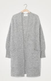 Women S Cardigan East Heather Grey American Vintage