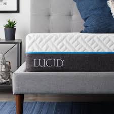 Lucid 5 Gel Memory Foam Mattress Queen Walmart Com Gel Memory Foam Gel Memory Foam Mattress Memory Foam Mattress