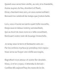 Composez un quatrain en réutilisant ces hémistiches de façon différente 3. Ronsard Francais E Bahut Site D Aide Aux Devoirs