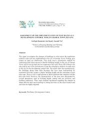 If you need professional help with completing any kind of homework, success essays is the right place to get it. Pdf Assessment On The Implementation Of Plot Ratio As A Development Control Tool In George Town Penang