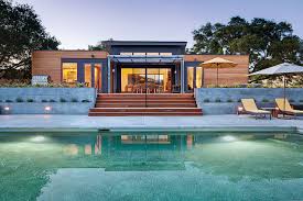 Pin By Blu Homes On Blu Homes Our Designs Prefab Homes Pool House Designs Rustic Houses Exterior