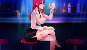 amanda (fap ceo) bar fap ceo high heels nutaku red hair stockings  