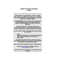 Write a strong letter of protest to your local councillor. A Sample Protest Response Letter Fill Online Printable Fillable Blank Pdffiller