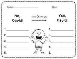 No David Activities No David Fall Classroom Activities Welcome To Kindergarten