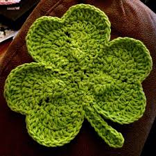 Easy knit dishcloth / washcloth: Crochet Shamrock Dishcloth Potholder Jackatessa S Blog