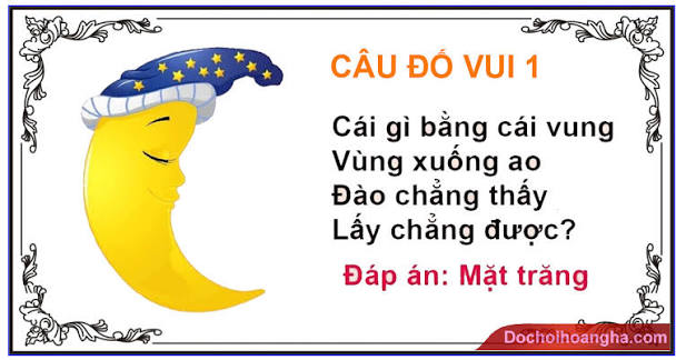 CÂU ĐỐ CHO TRẺ 3 TUỔI