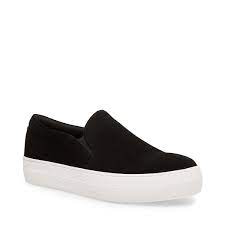 Gills Black Suede Slip On Sneaker Women S Suede Slip On Sneaker Steve Madden