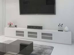 Aabha tv cabinet or sideboard white & black. 3m Long Tv Unit 300cm Long Entertainment Unit Grandora White Gloss