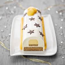 Buche Cremeux Yuzu Bavaroise A La Vanille Tahitensis Recette Sebalce Condifa Boulangerie Patisserie Buche De Noel Patisserie Dessert Noel