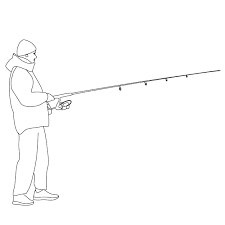 Man Fishing People Illustration Fish Illustration Drawn Fish