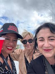 The rain came down so hard but they still set up the stage gear. There were  delays, talk of cancellation but we wanted to play our last show. Thank you  Whitianga for