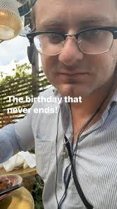 With my friend Andrew! At Cesarina for my birthday that keeps going and  going. Thank you everyone… for everything!