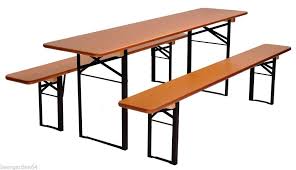 Beer Garden Table And Bench Set 67cm Wide Folding German Picnic Table And Bench Set Folding Dining Table Folding Picnic Table