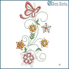 Maybe you would like to learn more about one of these? Flowers With Butterfly Embroidery Design Emblanka