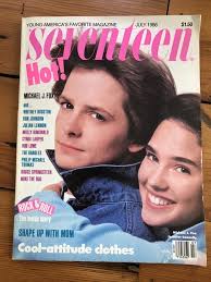 MICHAEL J. FOX Jennifer Connelly ~ Seventeen Magazine July 1986 ~ 80s Teen  Icons $50.59