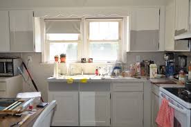 kitchen: new painted cabinets & walls