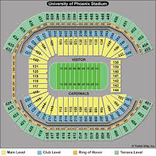 arizona cardinals stadium seating chart