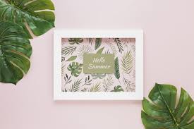 Download Flat Lay Frame Mockup With Summer Elements For Free Party Frame Frame Frame Mockups