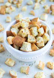 Best Homemade Croutons Recipe Baked Evolving Table Recipe Croutons Homemade Crouton Recipes Croutons